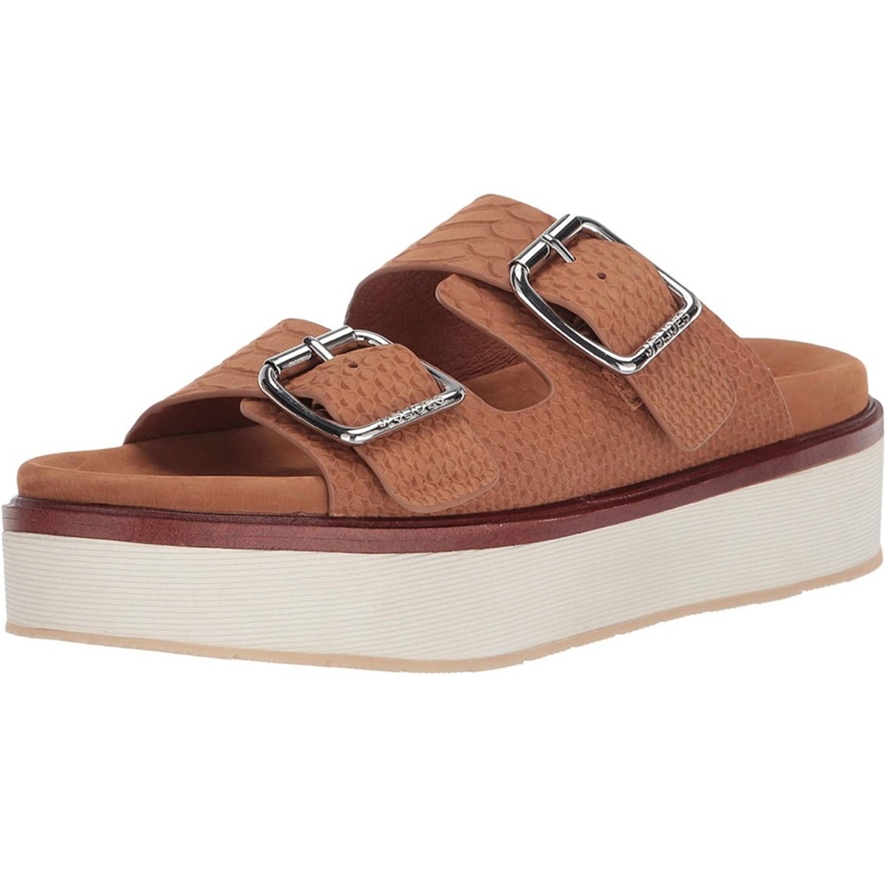 J/Slides Bowie Tan Embossed 8 M